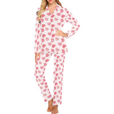 Sweetheart Long Pajamas Set Sweetheart Long Pajamas Set