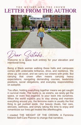 The Weight Of The Crown : A Feminine Melanin Planner