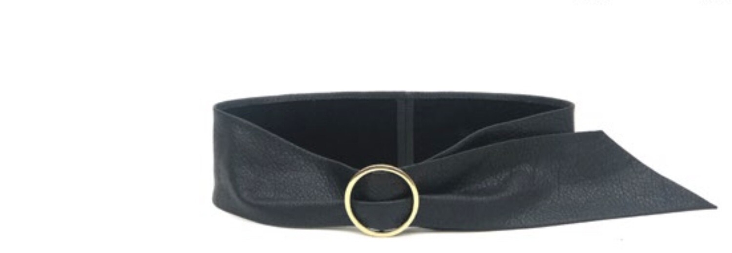 Trisha Wrap Black Belt, B-Low Belts Trisha Wrap Black Belt, B-Low Belts