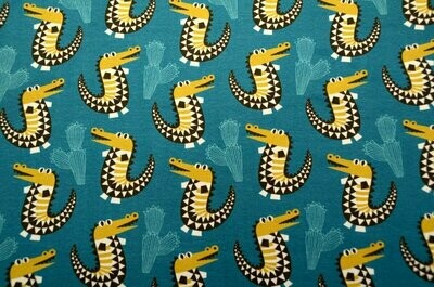 Baumwolljersey  Graphic Croco