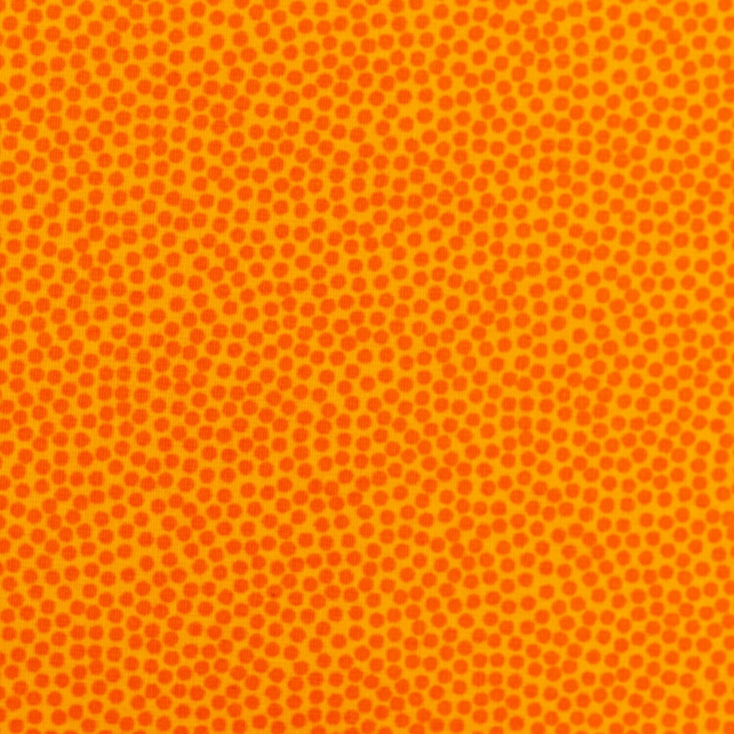 Baumwollstoff Dotty orange