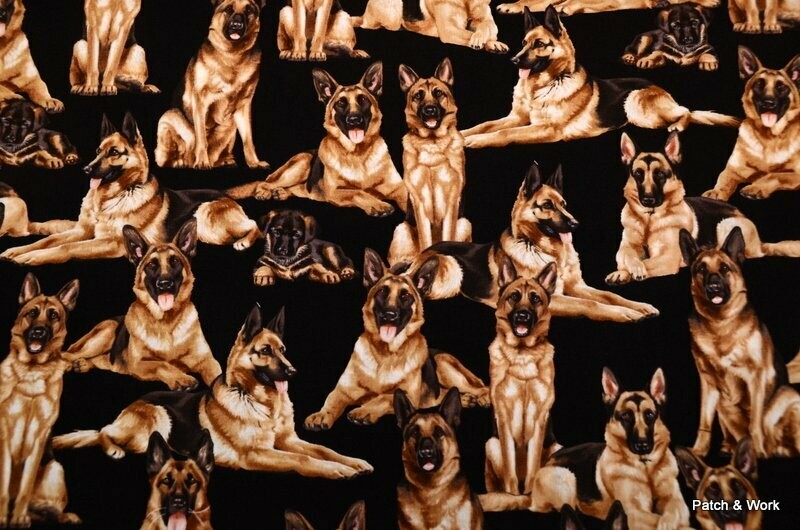 Patchworkstoff Schäferhund Patchworkstoff Schäferhund