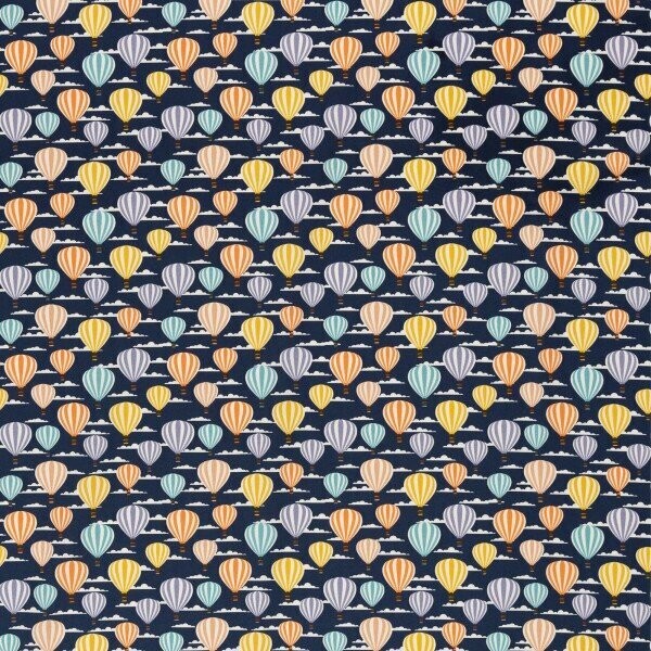 Baumwollstoff Heißluftballons