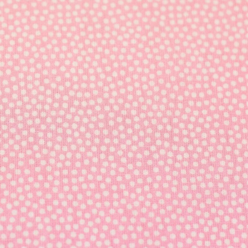 Baumwollstoff Dotty hellrosa weiß Baumwollstoff Dotty hellrosa weiß