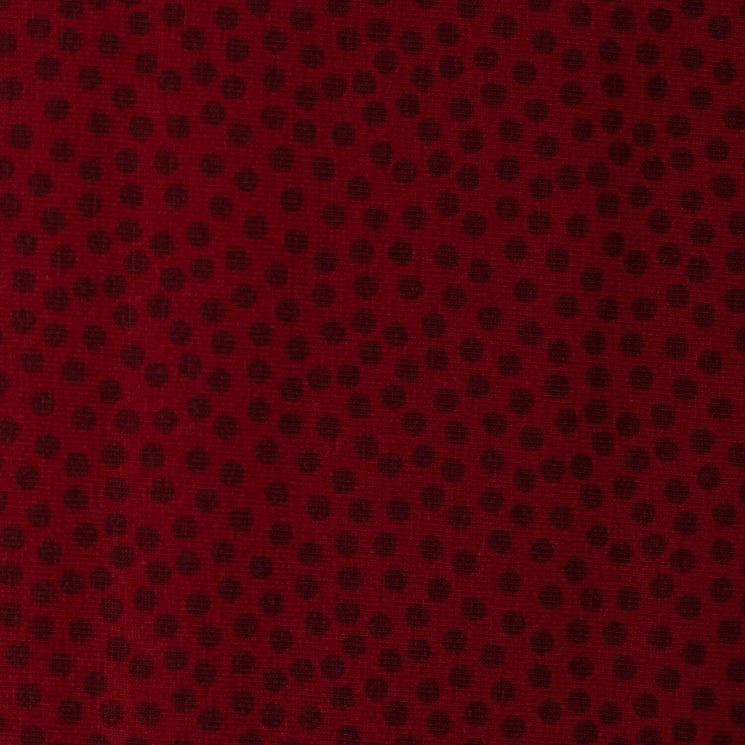 Baumwolljersey Dotty dunkelrot