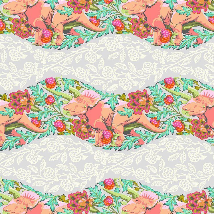 Patchworkstoff Tula Pink Roar! Trifecta Blush