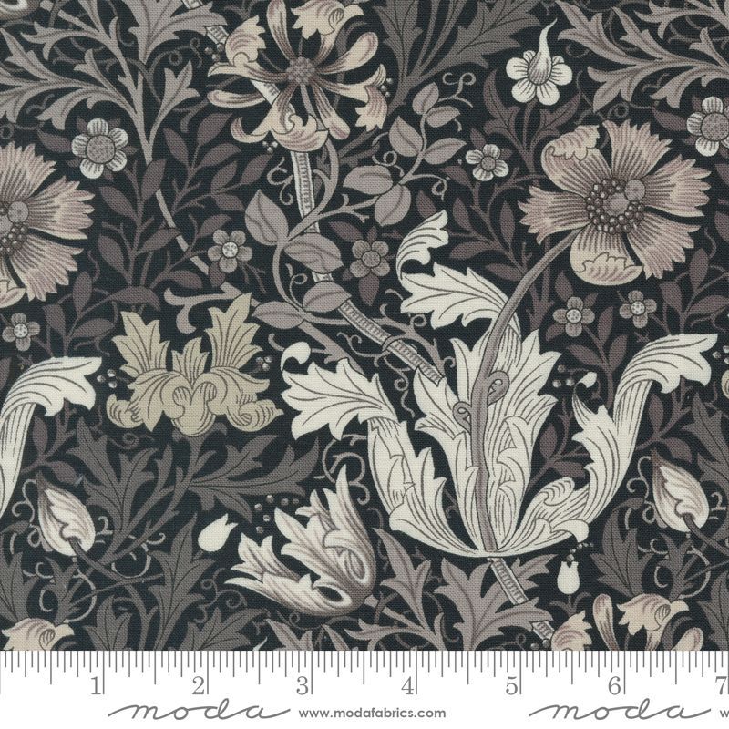 Patchworkstoff William Morris Barbara Brackman Ebony Suite