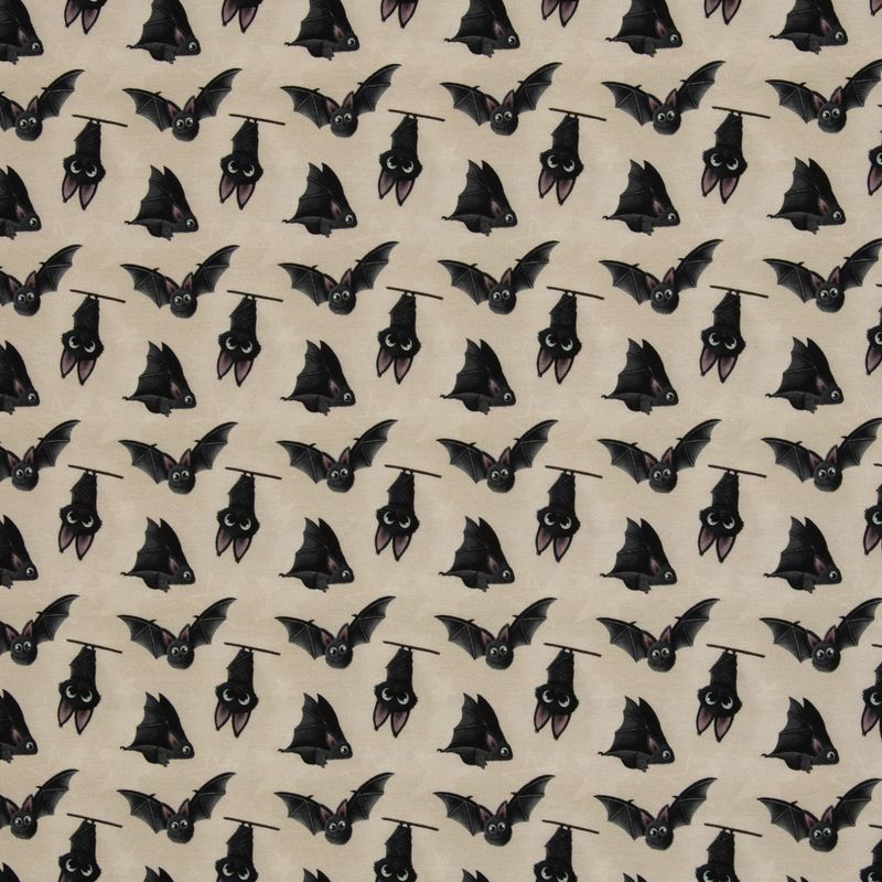 Baumwolljersey Bruce&Friends Fledermaus creme Baumwolljersey Bruce&Friends Fledermaus creme