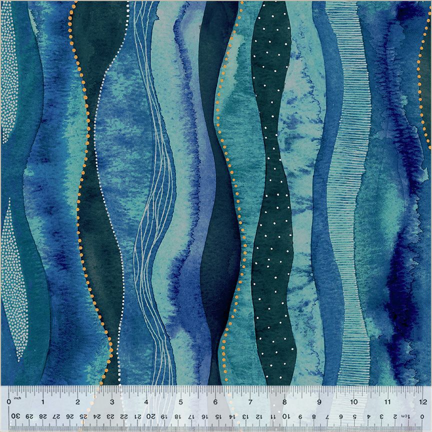 Patchworkstoff Ebb&Flow Cascade Marine