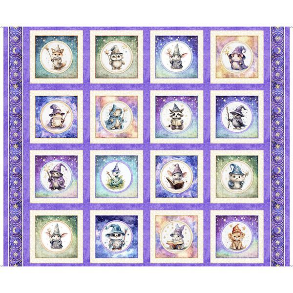 Panel Patchwork Lil' Wizards