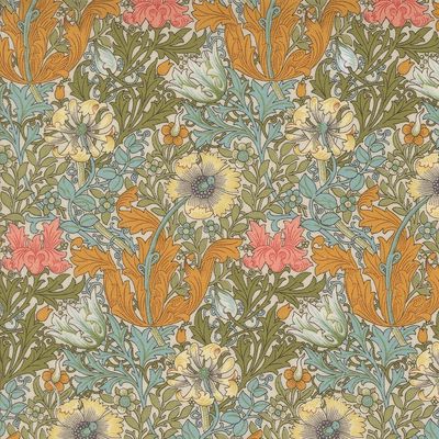 Patchworkstoff William Morris Morris Manor Compton Florals Porcelain Patchworkstoff William Morris Morris Manor Compton Florals Porcelain