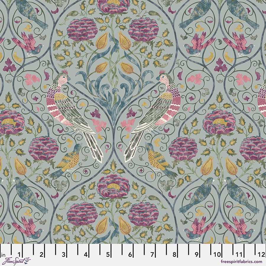Patchworkstoff William Morris Red House Seasons Slate