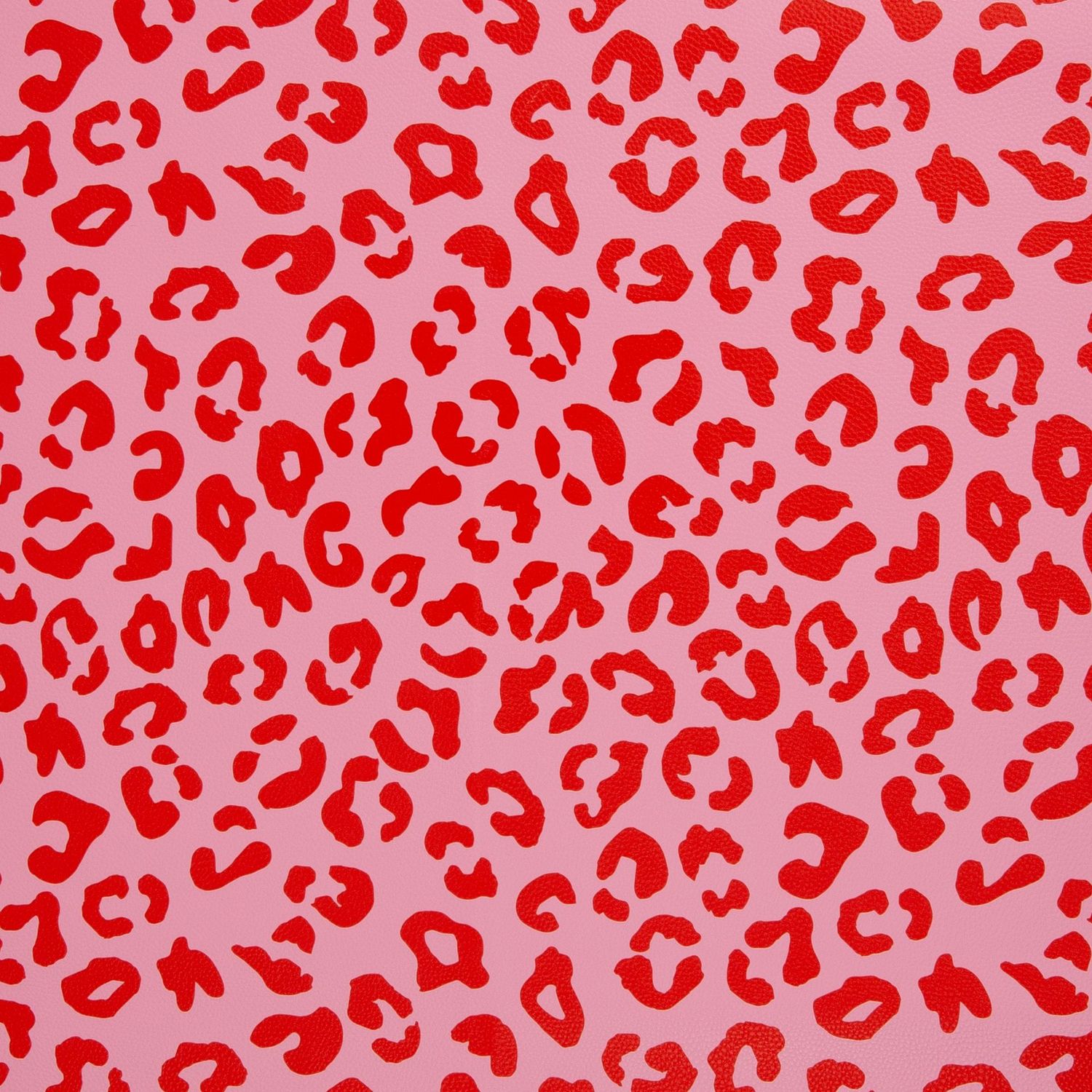 Kunstleder Happy Leo Rosa Rot