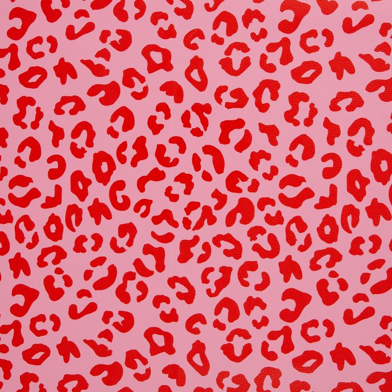 Kunstleder Happy Leo Rosa Rot
