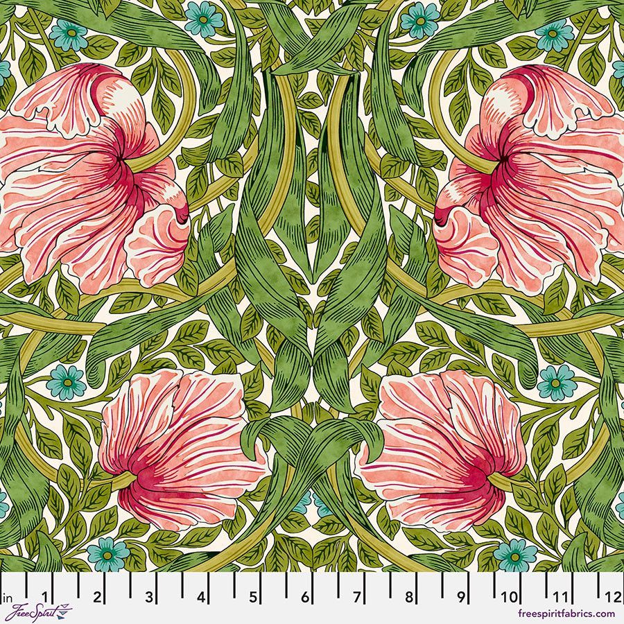 Patchworkstoff William Morris Bedford Park Pimpernel Green