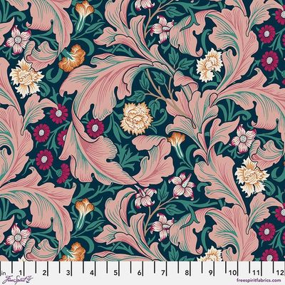 Patchworkstoff William Morris Bedford Park Leicester Teal