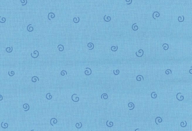 Westfalenstoff Junge Linie blau Kringel