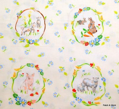Patchworkstoff Hoftiere