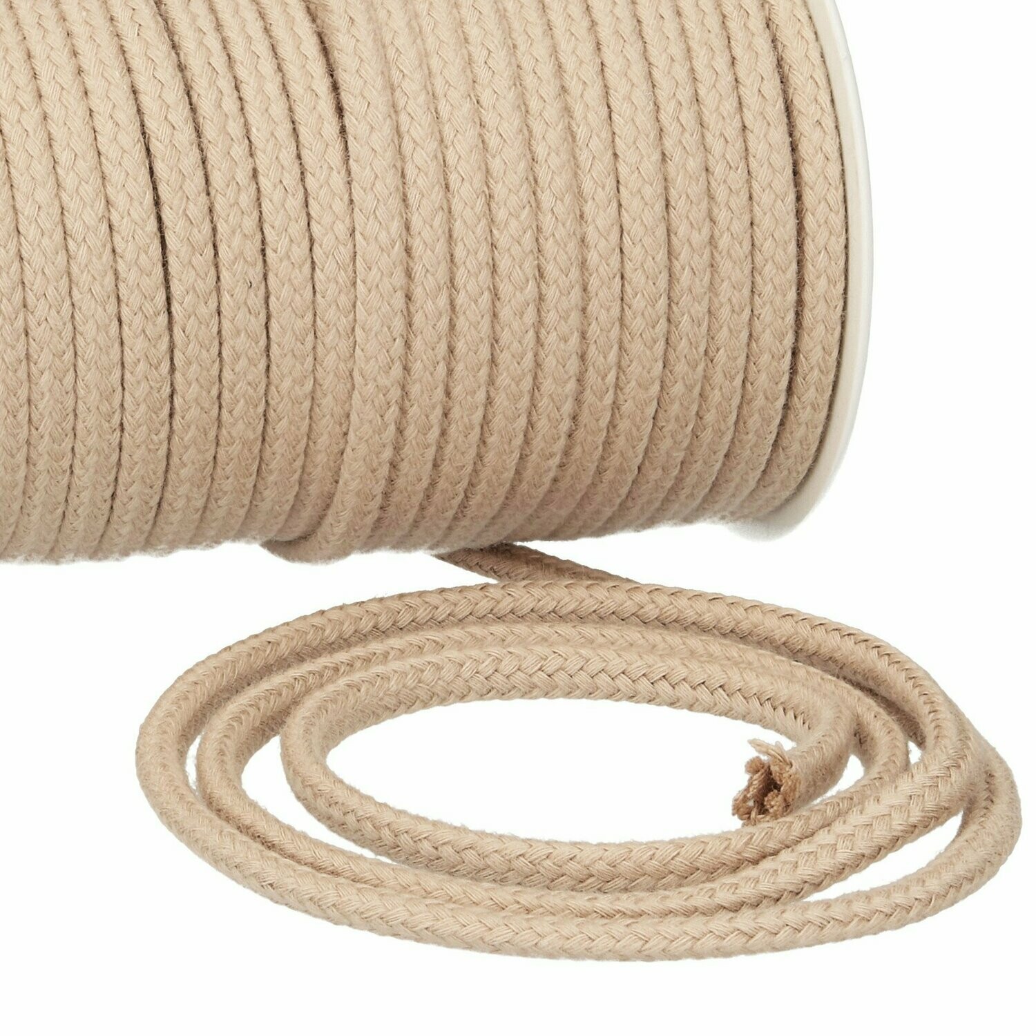 Kordel 8 mm beige/ Preis pro Meter Kordel 8 mm beige/ Preis pro Meter