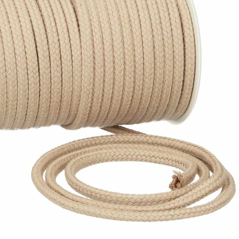 Kordel 8 mm beige/  Preis pro Meter