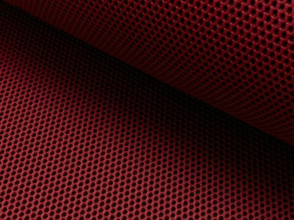 3D Netzstoff mit Geweberücken rot 3D Netzstoff mit Geweberücken rot