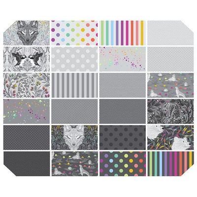 Fat Quarter Bundle Tula Pink Graywork Fat Quarter Bundle Tula Pink Graywork