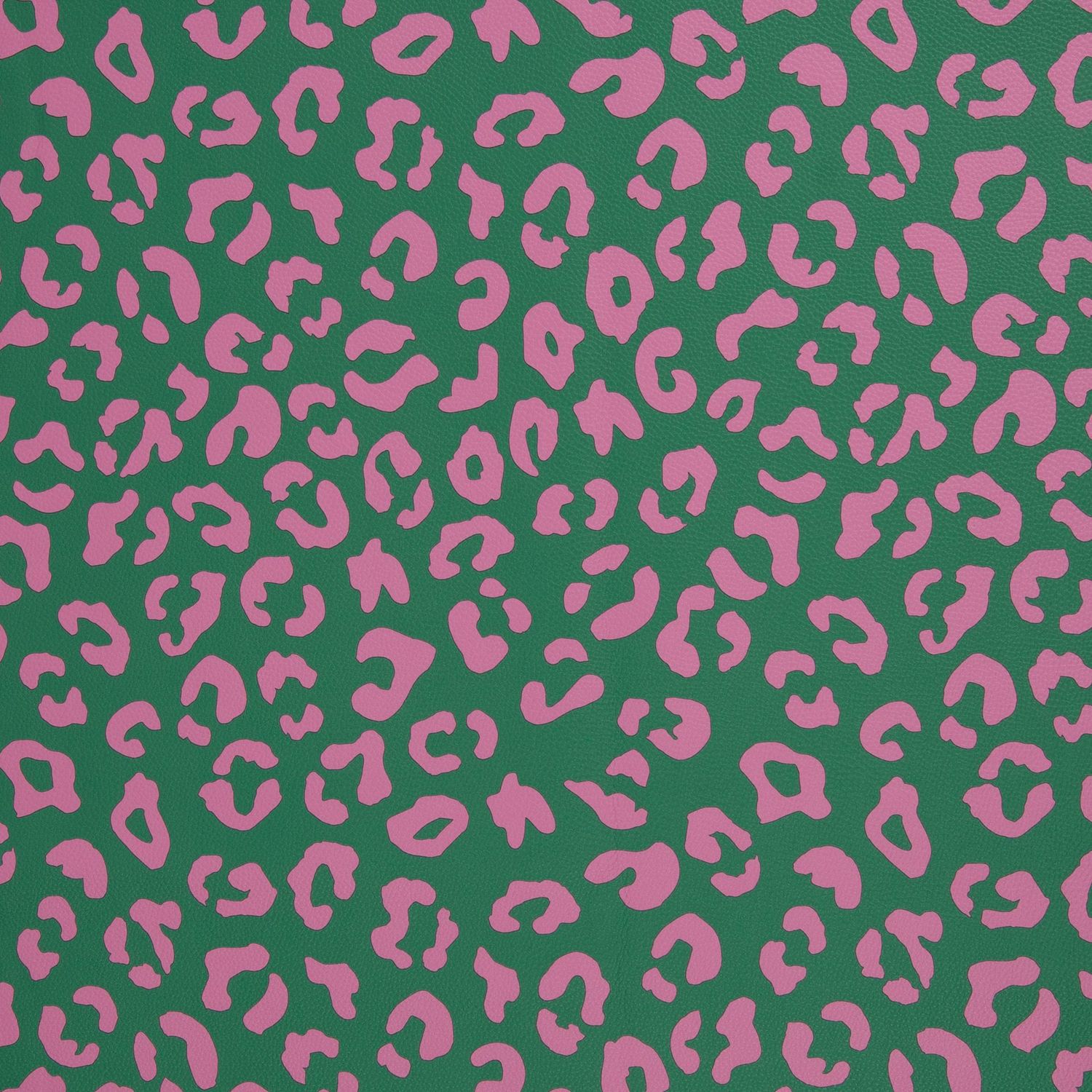 Kunstleder Happy Leo Grün Pink