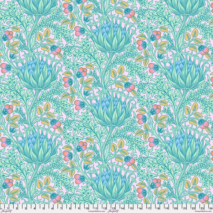108'' Quilt Back William Morris Artichoke Lavender