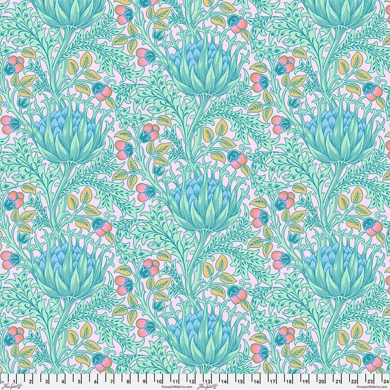 108'' Quilt Back William Morris Artichoke Lavender