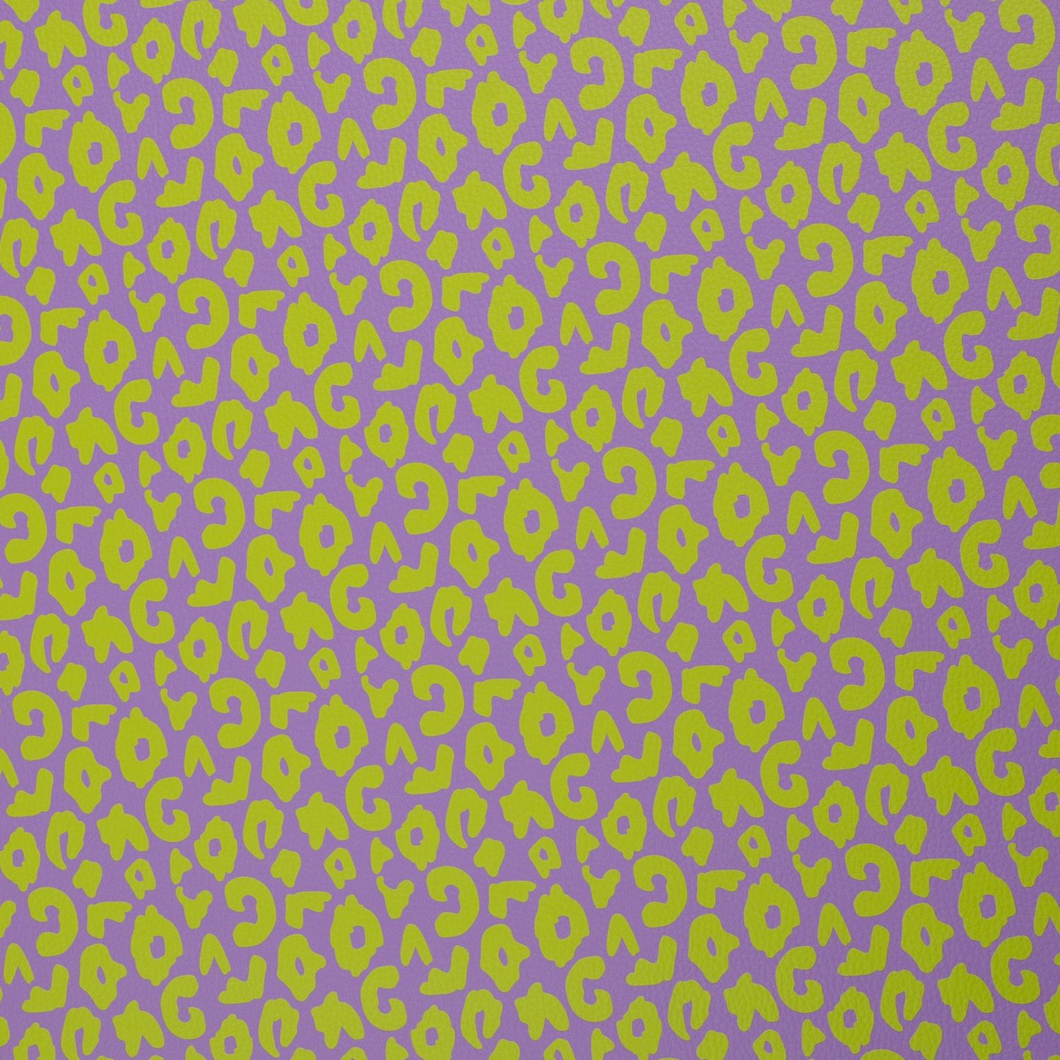 Kunstleder Happy Collection Flieder Neon Gelb