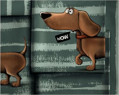 Preorder Panel French Terry Thorsten Berger Dachshund Berny
