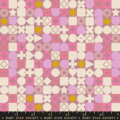 Preorder Rashida Coleman-Hale Lofi Linens Geometric Shapes Lilac
