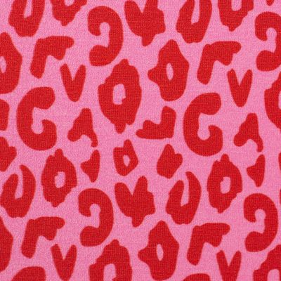 Baumwolljersey Happy Leo Cherry Picking Rosa Pink Baumwolljersey Happy Leo Cherry Picking Rosa Pink