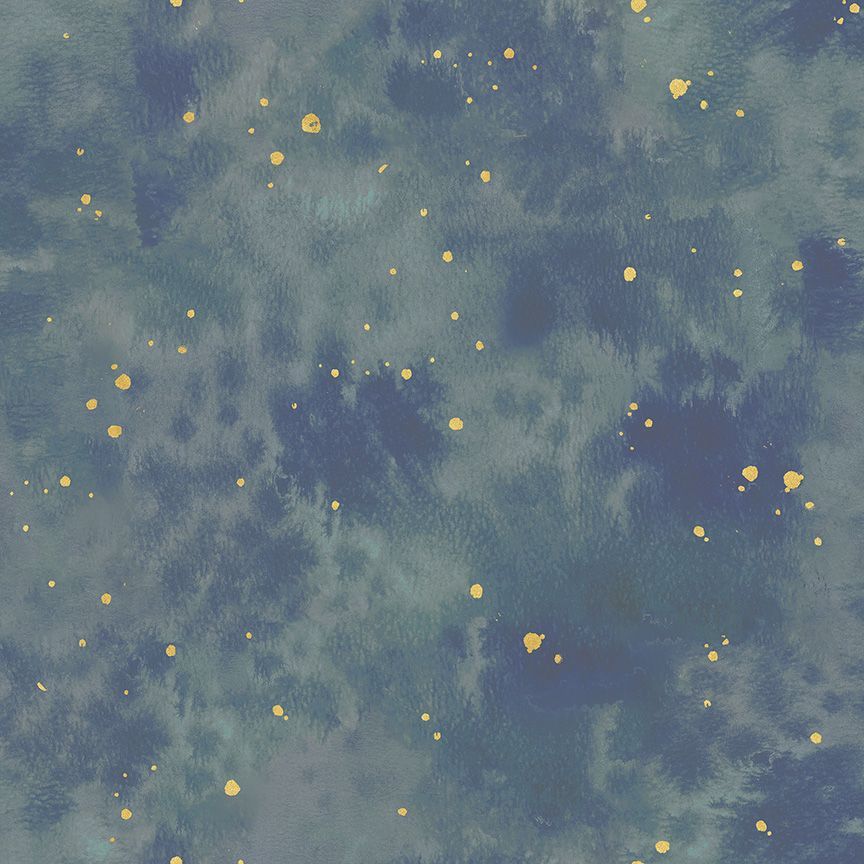 Patchworkstoff Flora & Form Texture Lapis