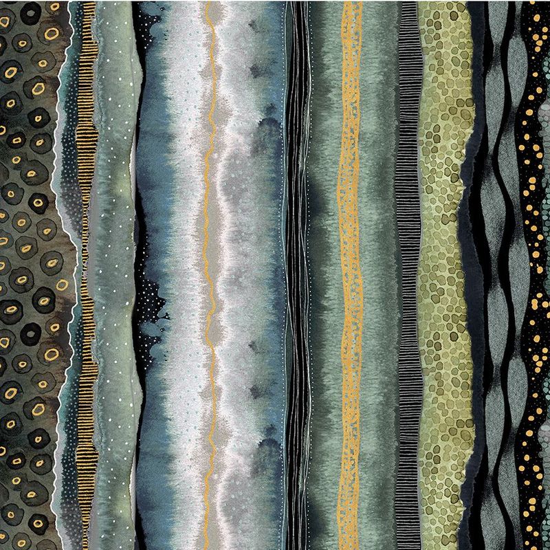 Patchworkstoff Flora & Form Strata Labradorite