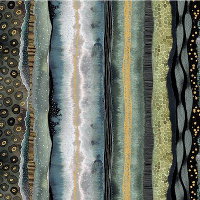 Patchworkstoff Flora & Form Strata Labradorite