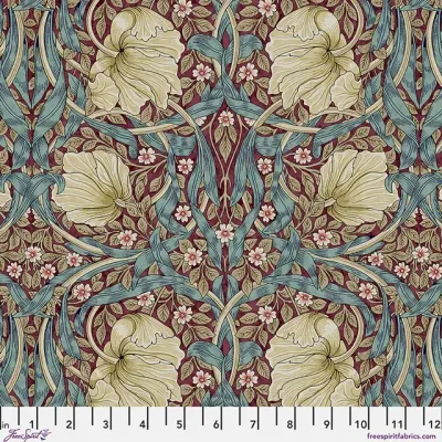 William Morris Lodden Pimpernel Teal Berry William Morris Lodden Pimpernel Teal Berry
