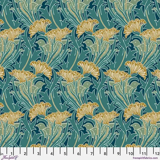 William Morris Lodden Laceflower Teal