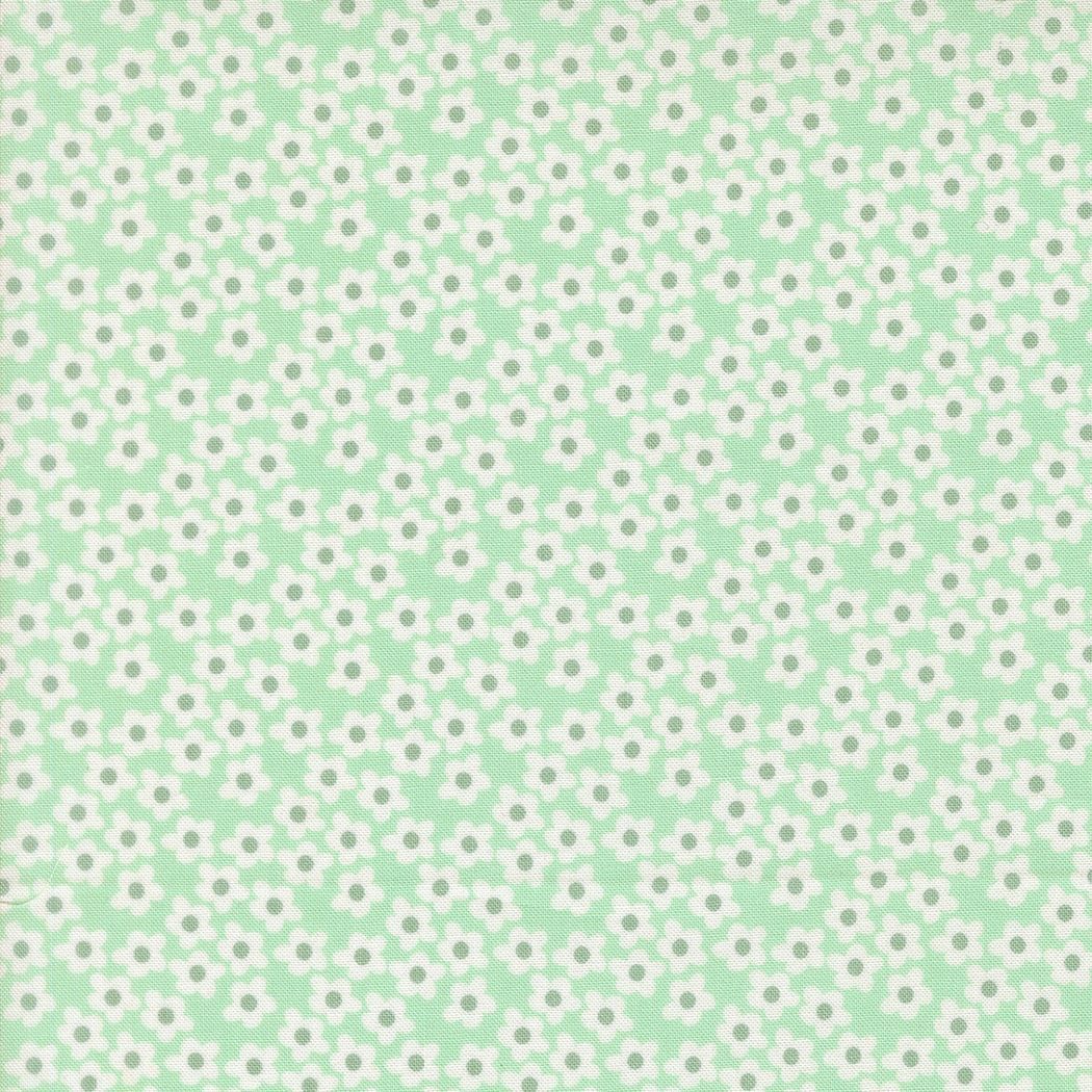 Preorder Elizabeth Hartman Popcorn Flowers Small Floral Aqua Preorder Elizabeth Hartman Popcorn Flowers Small Floral Aqua