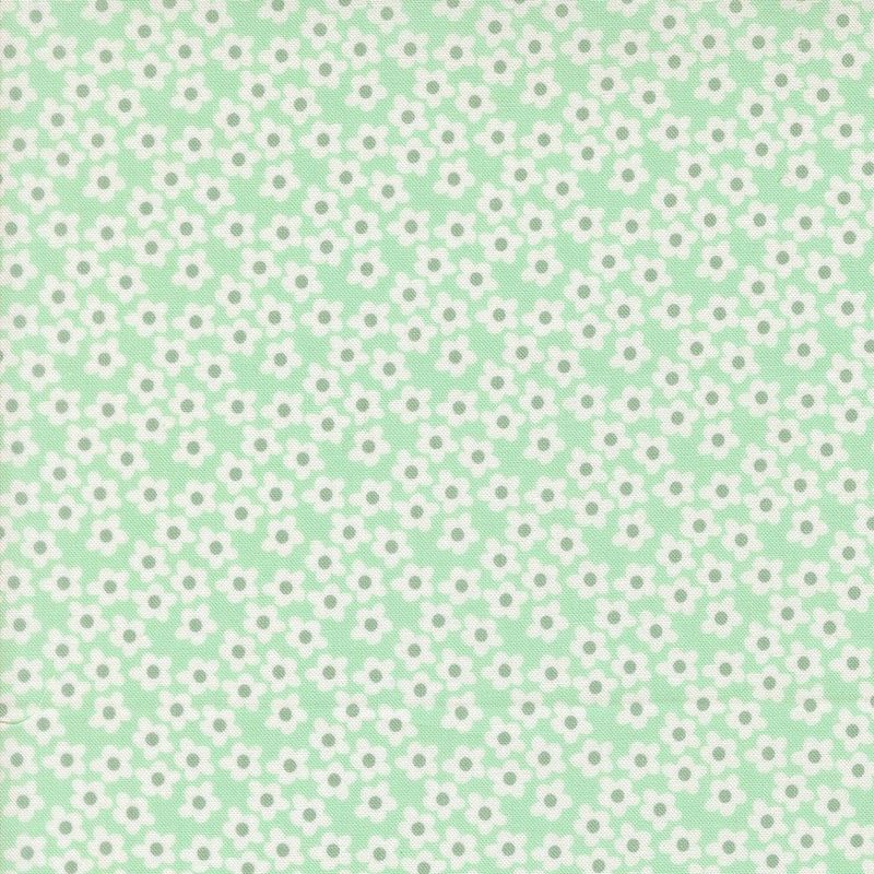 Preorder Elizabeth Hartman Popcorn Flowers Small Floral Aqua Preorder Elizabeth Hartman Popcorn Flowers Small Floral Aqua