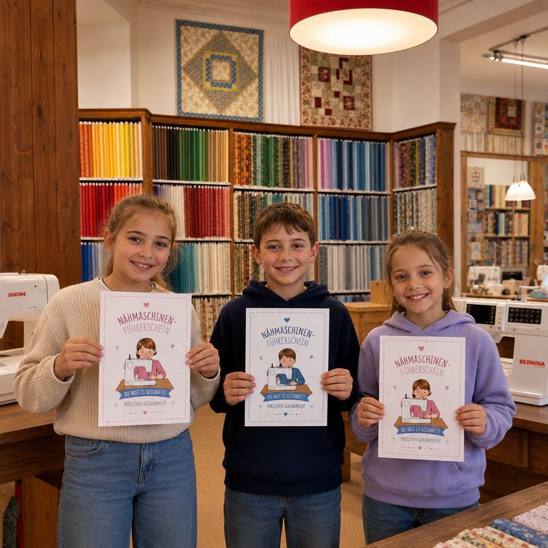 Kinderkurs: Nähmaschinenführschein 26. Oktober