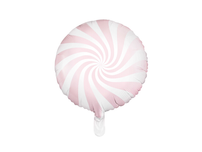 Aluminum foil balloon, 35 cm, light pink