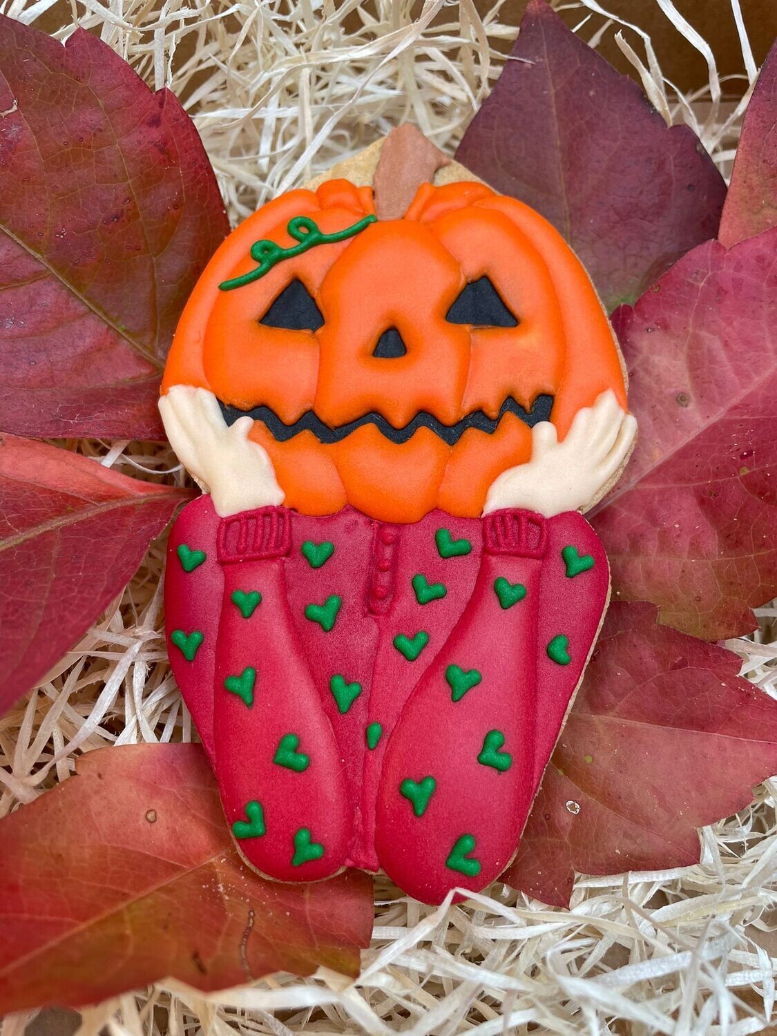 Halloween pumpkin cookie