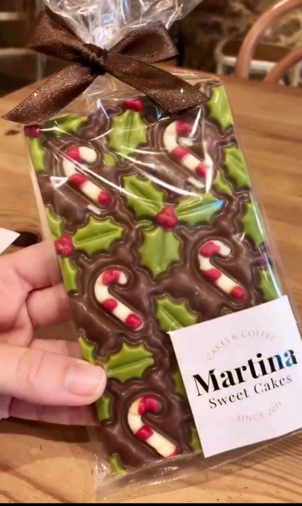 Tableta de xocolata de  Nadal