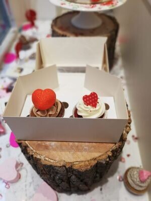 Caixa de 2 cupcakes de Sant Valentí