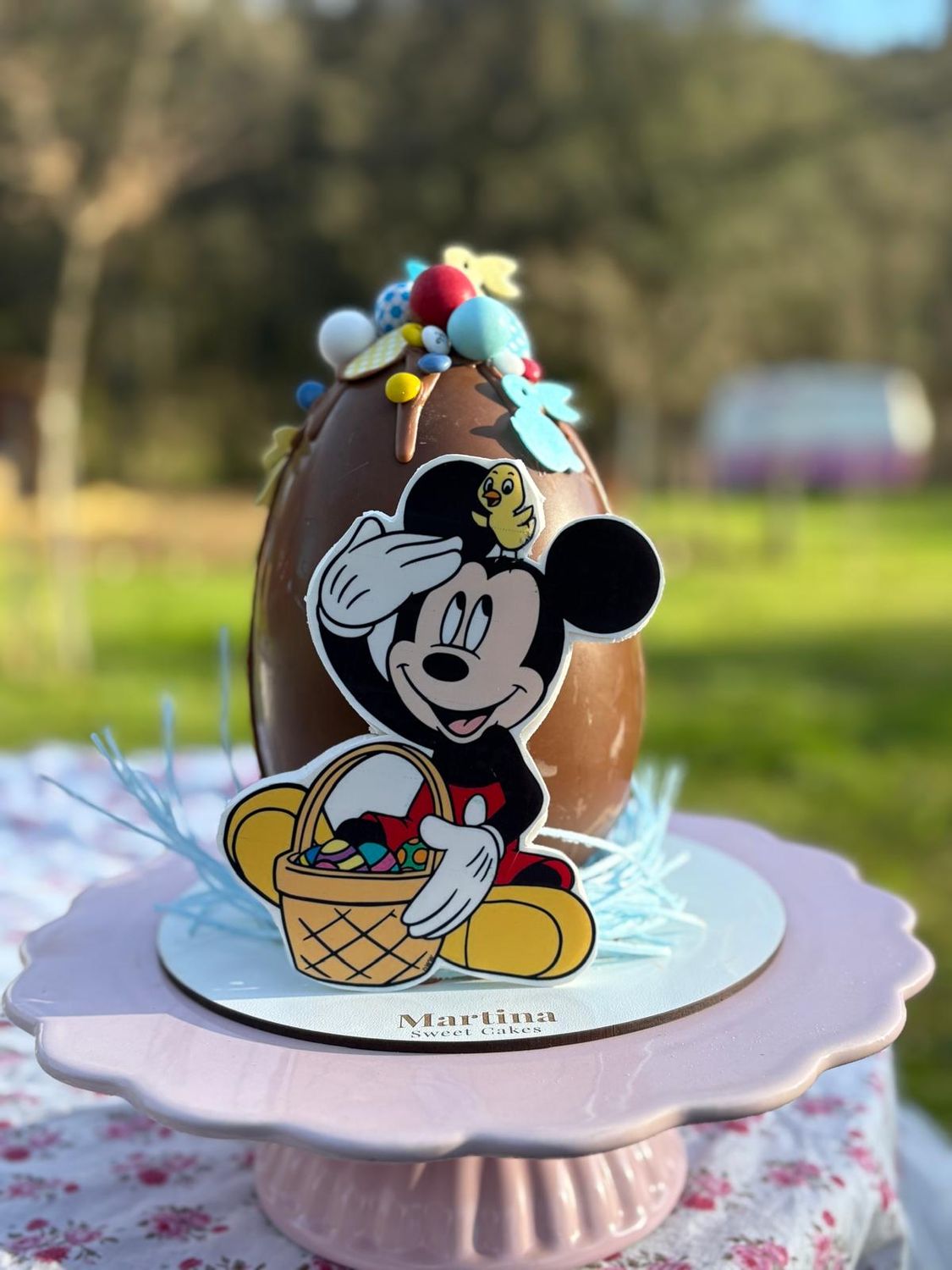 Huevo de pascua Mickey Mouse de 18cm