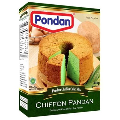 Pandan chiffon cakemix  400 gram per pak