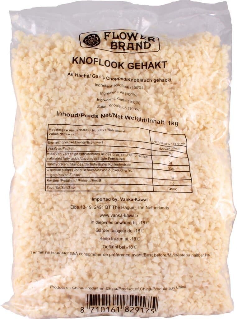 Diepvries Knoflook Gehakt per kilo