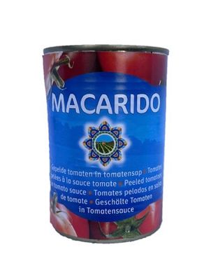 Macarido gepelde tomaten in blik 12x400gr