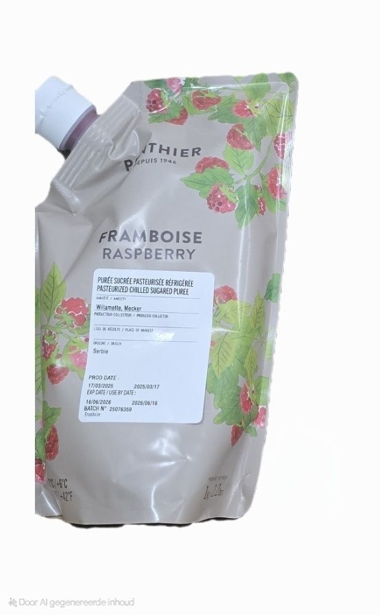 Frambozenpuree/ Puree Frambozen 6x1kg  per doos 
